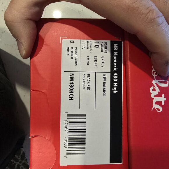 New Balance Numeric x Chocolate 480 High NM480CHC MENS SIZE 10 NEW - Picture 12 of 16